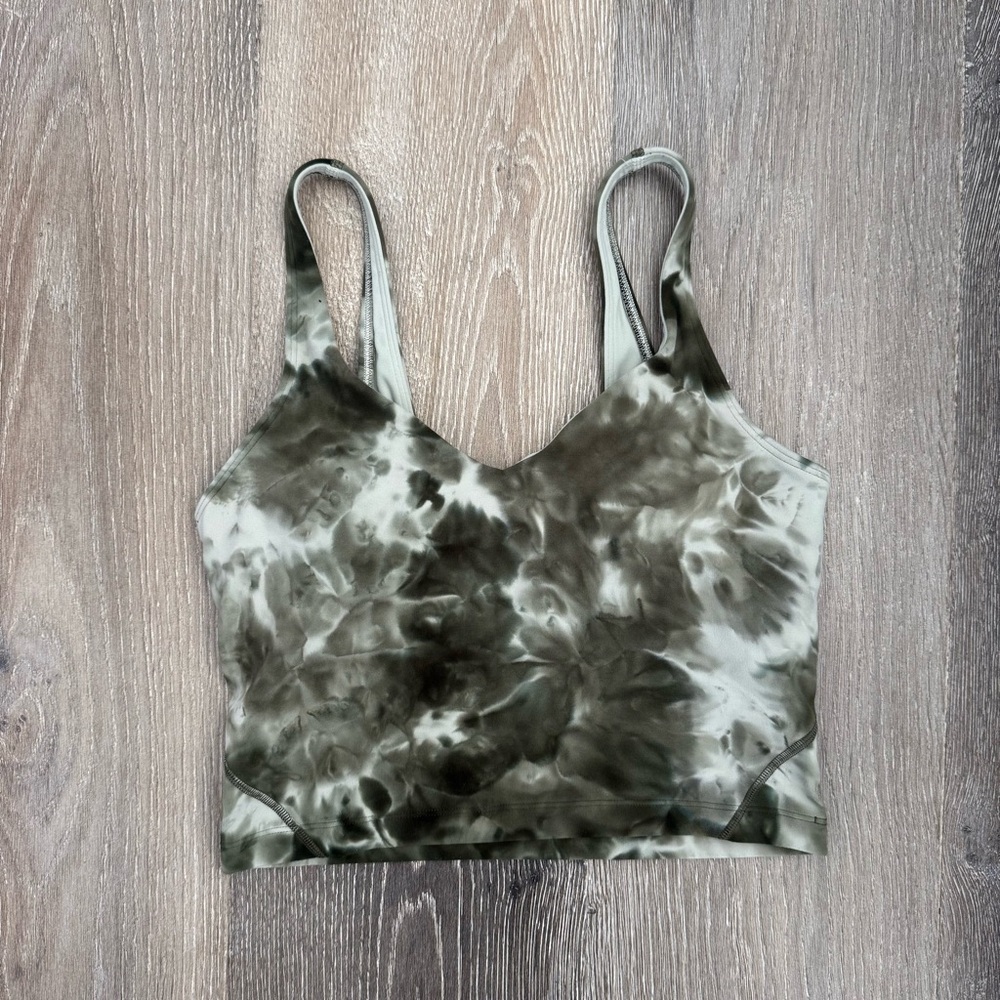 Lululemon Align Tank Tie-Dye Green size 6